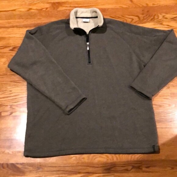 Columbia Fleece Sweater with Sherpa Lined Collar XL - Picture 1 of 3